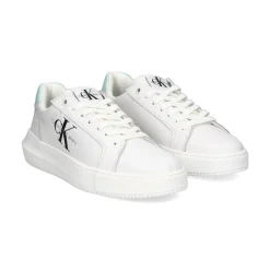 CALVIN KLEIN Zapatillas de Mujer YW0YW00823 WHITE/GREE-OLF