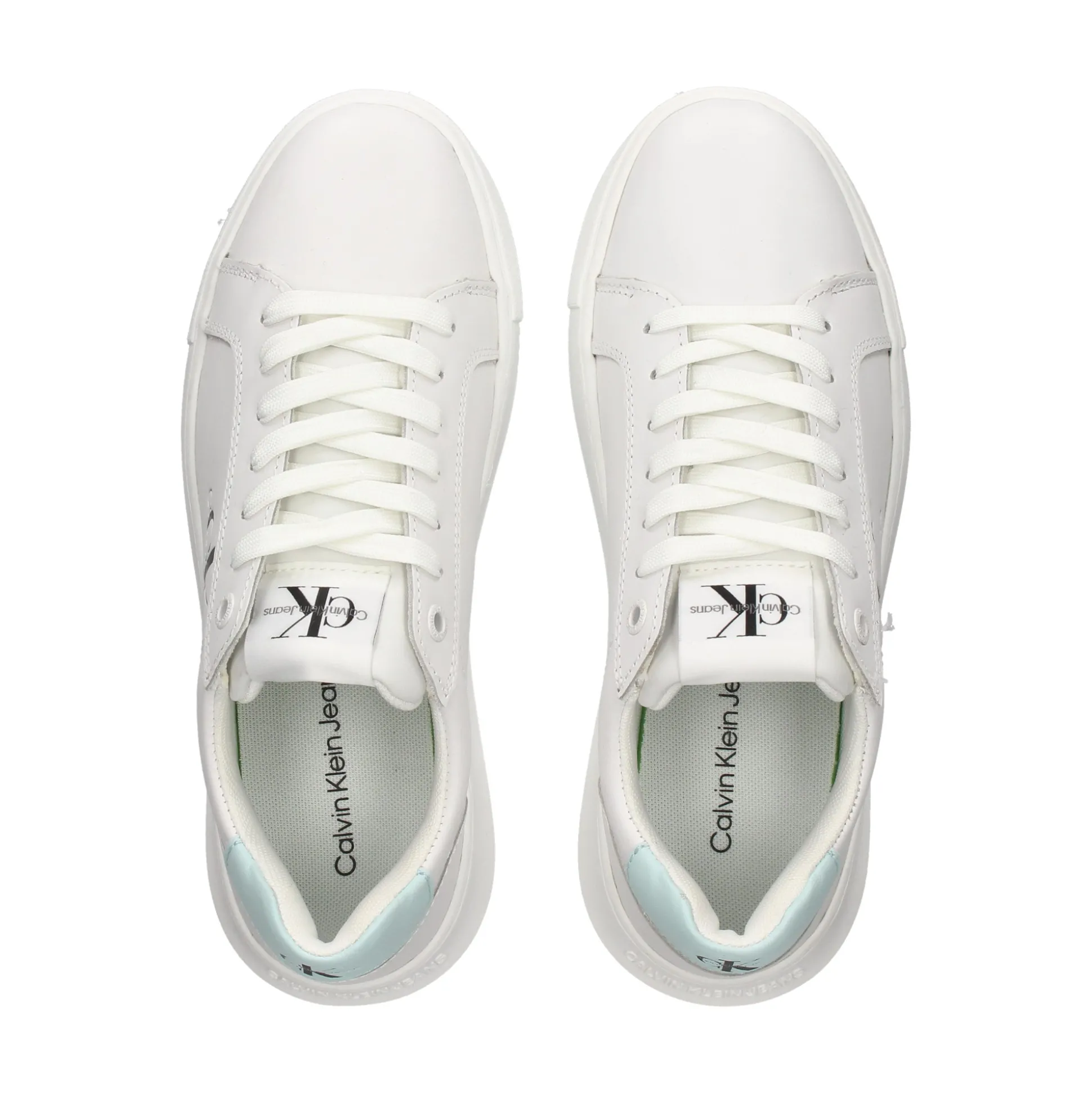 CALVIN KLEIN Zapatillas de Mujer YW0YW00823 WHITE/GREE-OLF