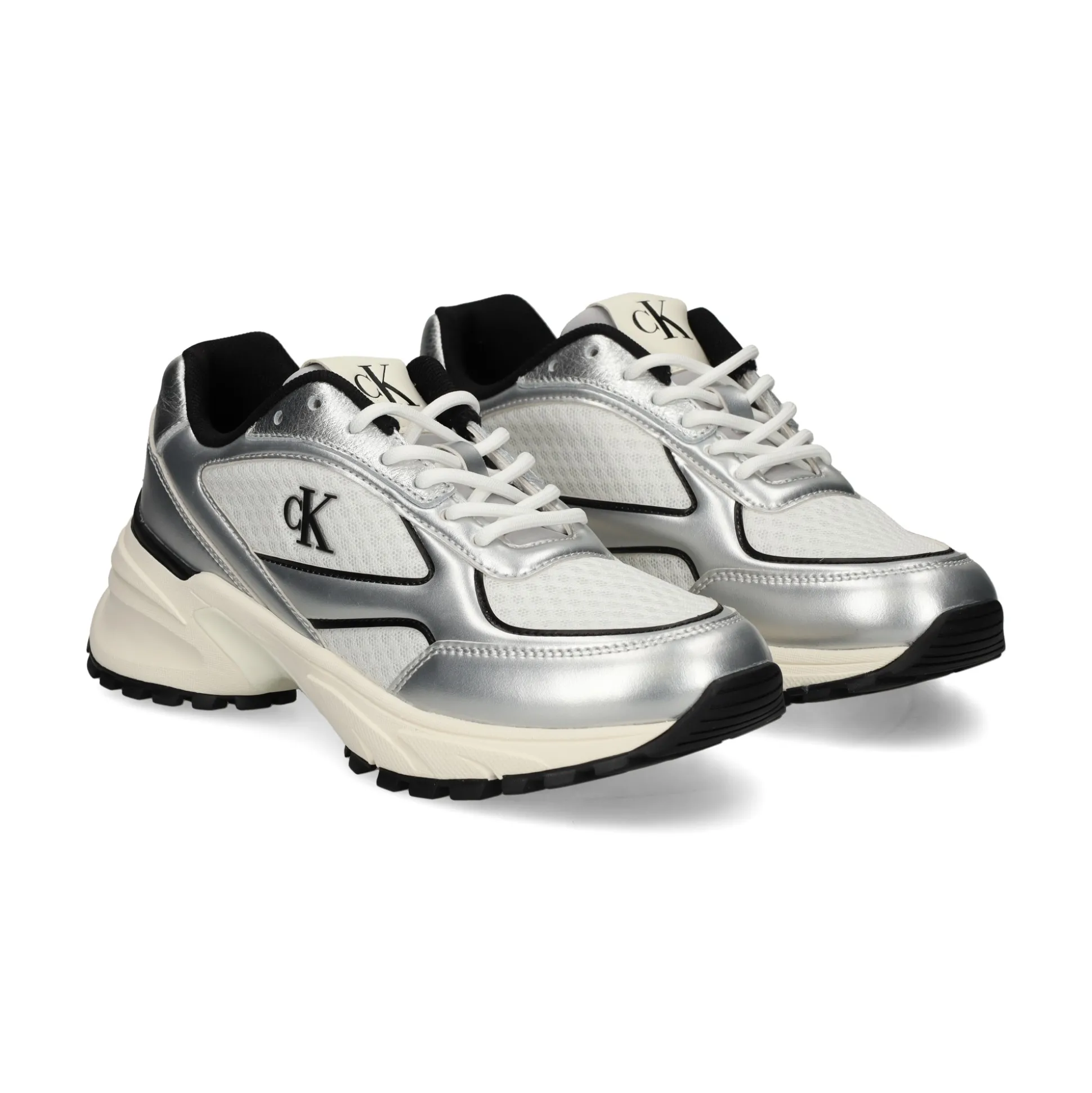 CALVIN KLEIN Zapatillas de Mujer YW0YW02063 0IX SIL/BLK/WHI