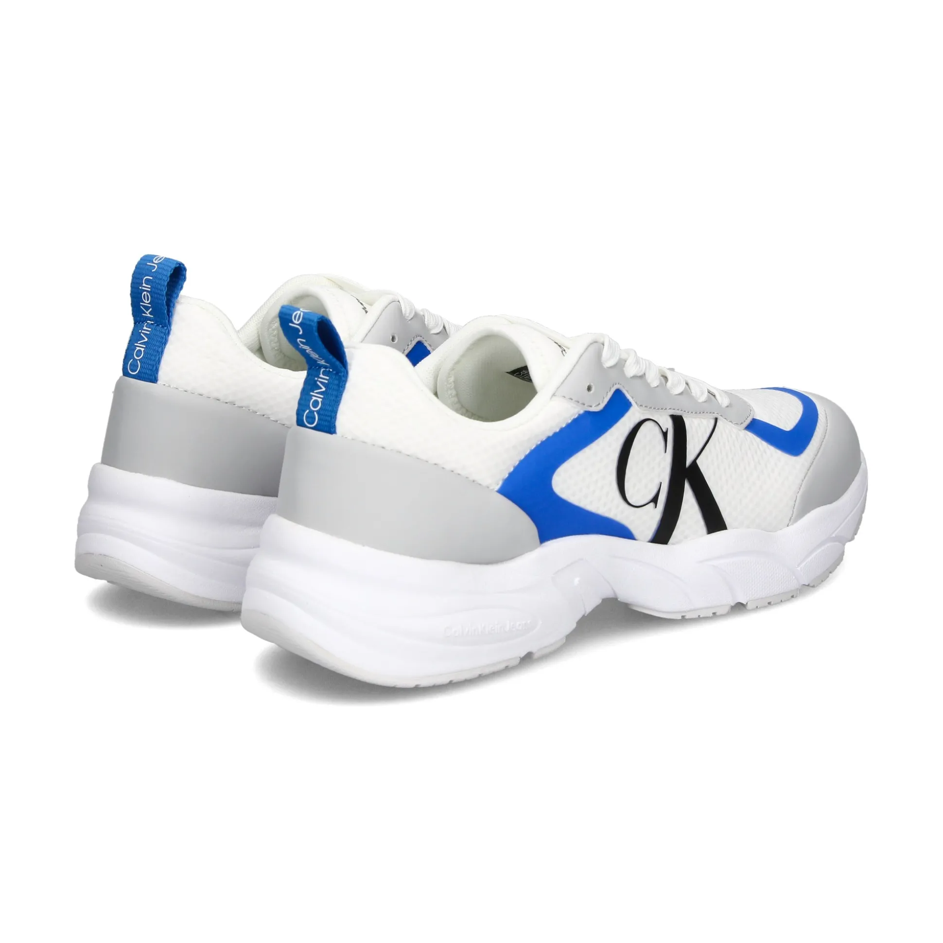 CALVIN KLEIN Zapatillas de Hombre YM0YM00638 White/blu - 0li