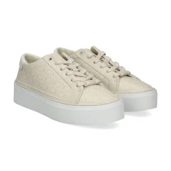CALVIN KLEIN Zapatillas de Mujer HW0HW01670 0LD DK ECRU MON
