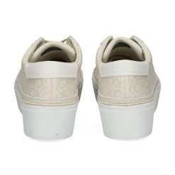 CALVIN KLEIN Zapatillas de Mujer HW0HW01670 0LD DK ECRU MON