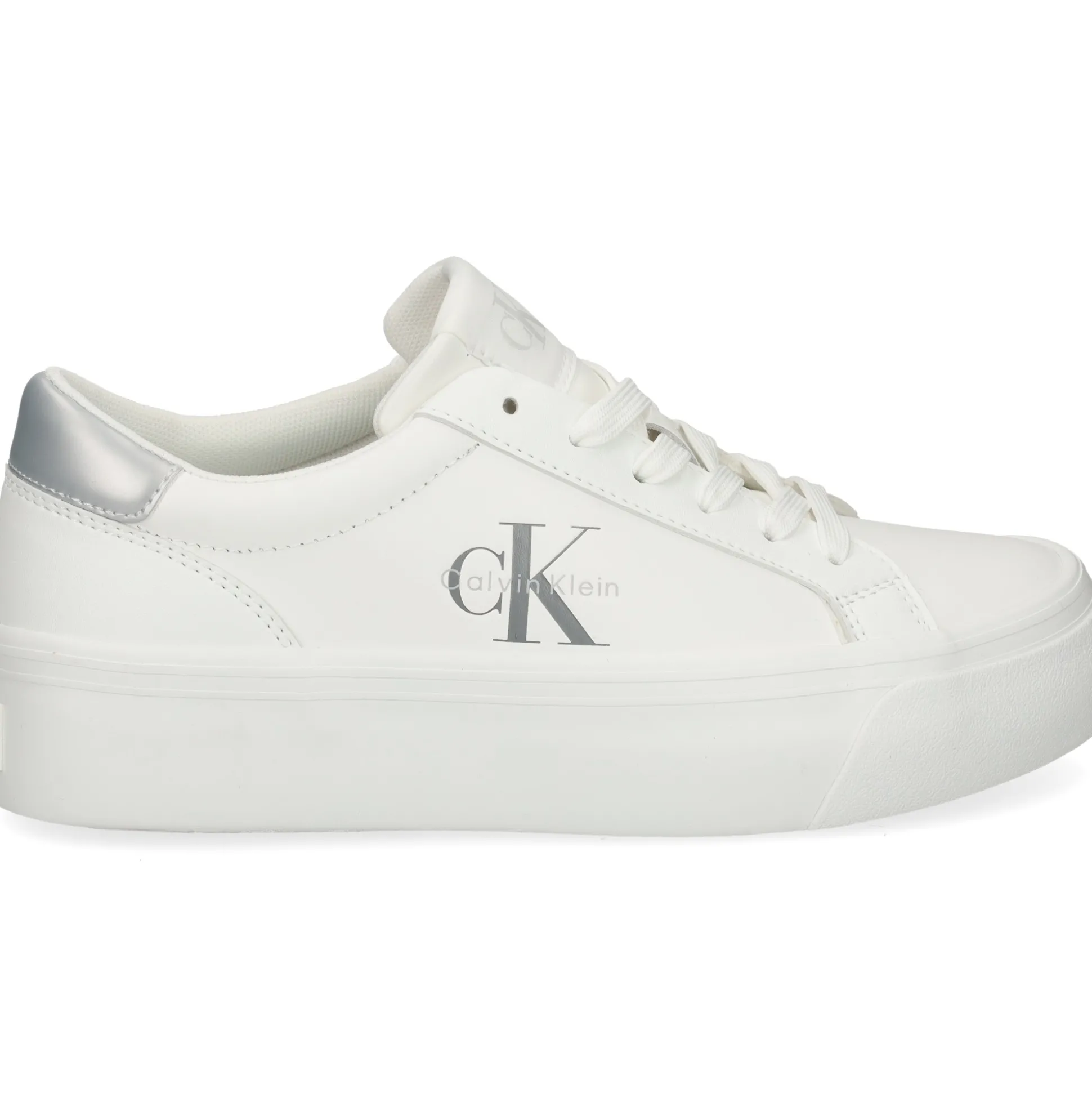 CALVIN KLEIN Zapatillas de Mujer YW0YW01877 02R BLANCO BRIL
