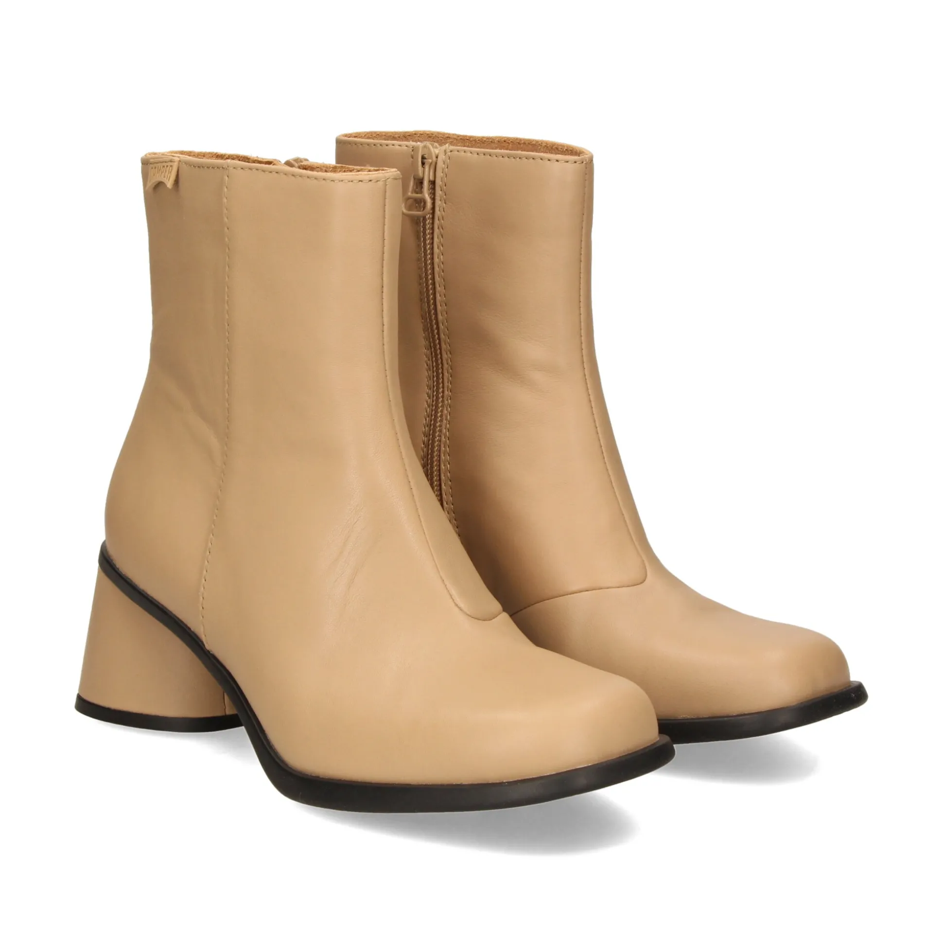 CAMPER Botines con tacón de Mujer K400637 007 BEIGE