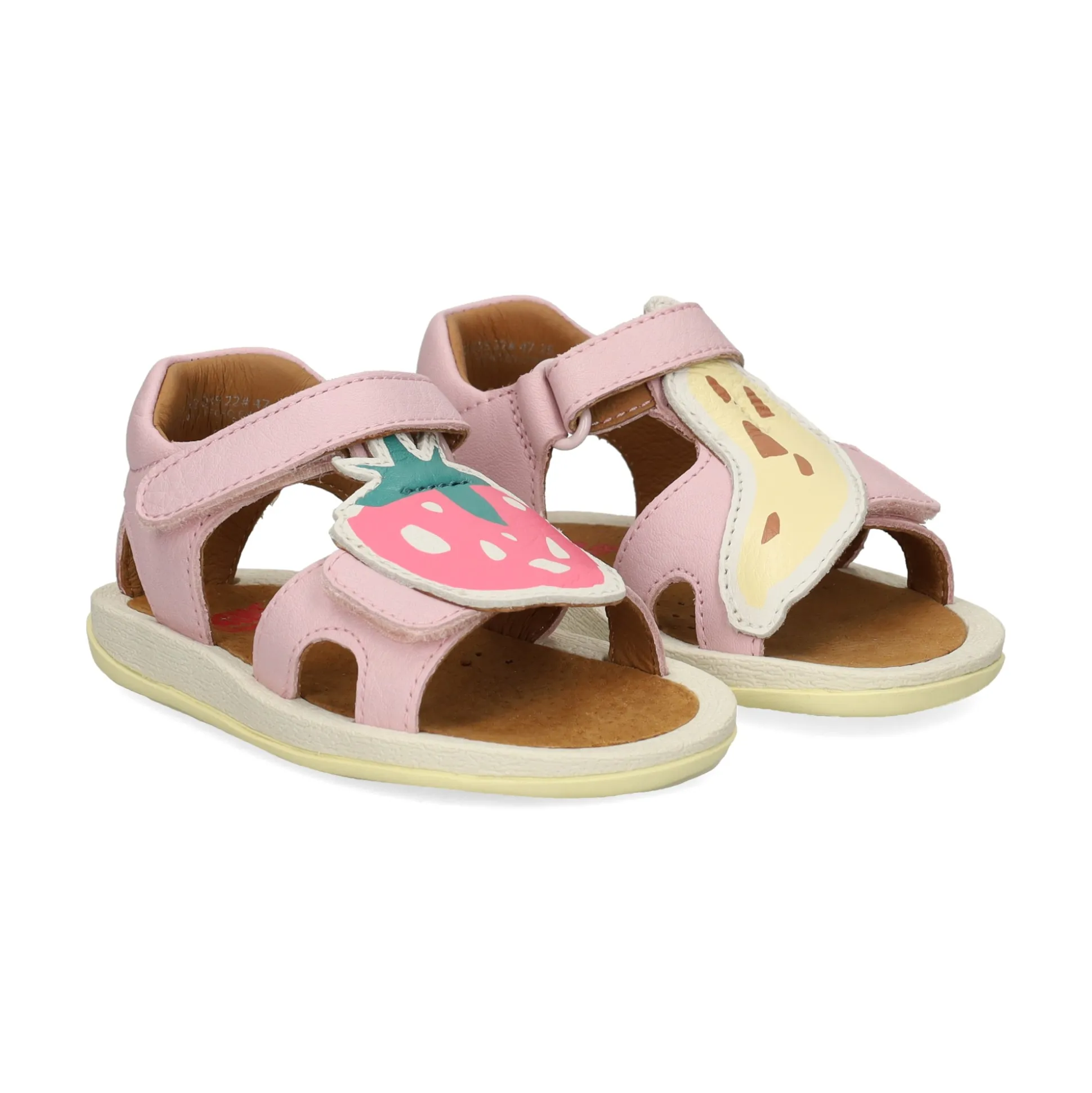 CAMPER Sandalias, chanclas y albarcas de niña K800669 002 Strawb-Bana
