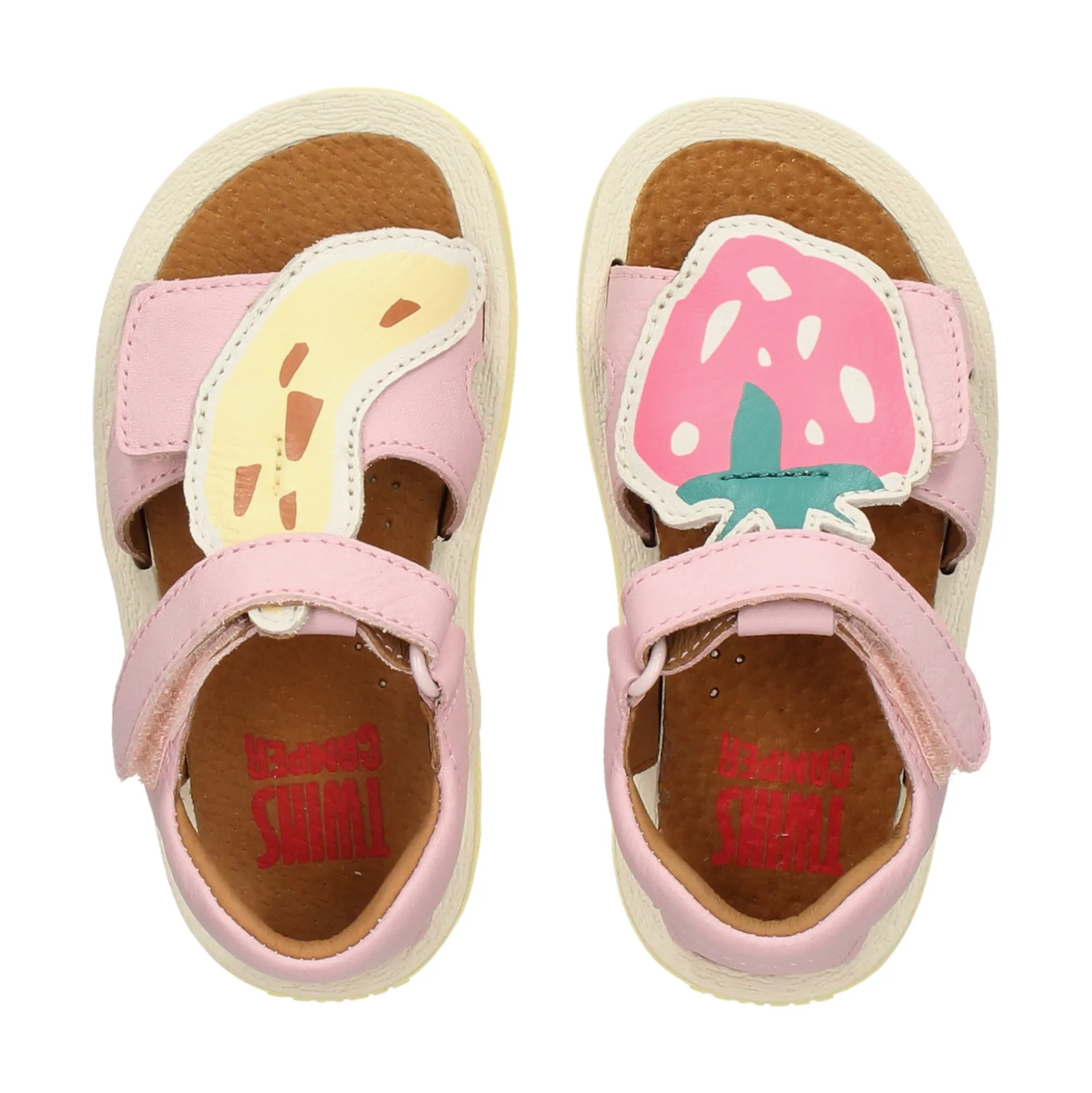 CAMPER Sandalias, chanclas y albarcas de niña K800669 002 Strawb-Bana