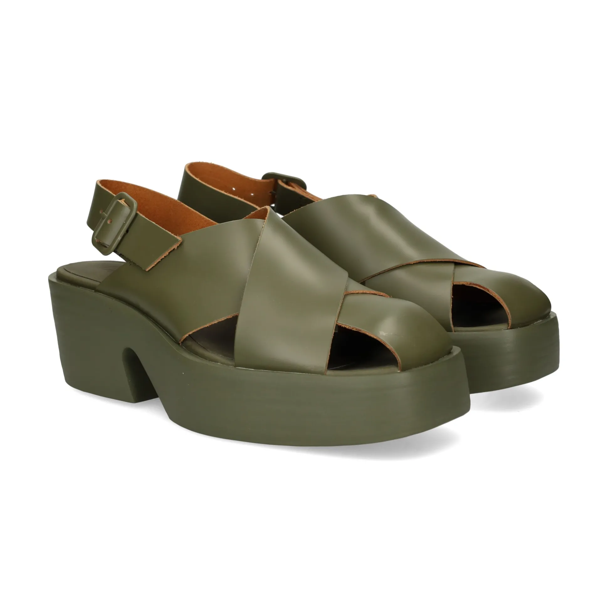CAMPER Sandalias con plataforma de Mujer K201725 002 VERDE