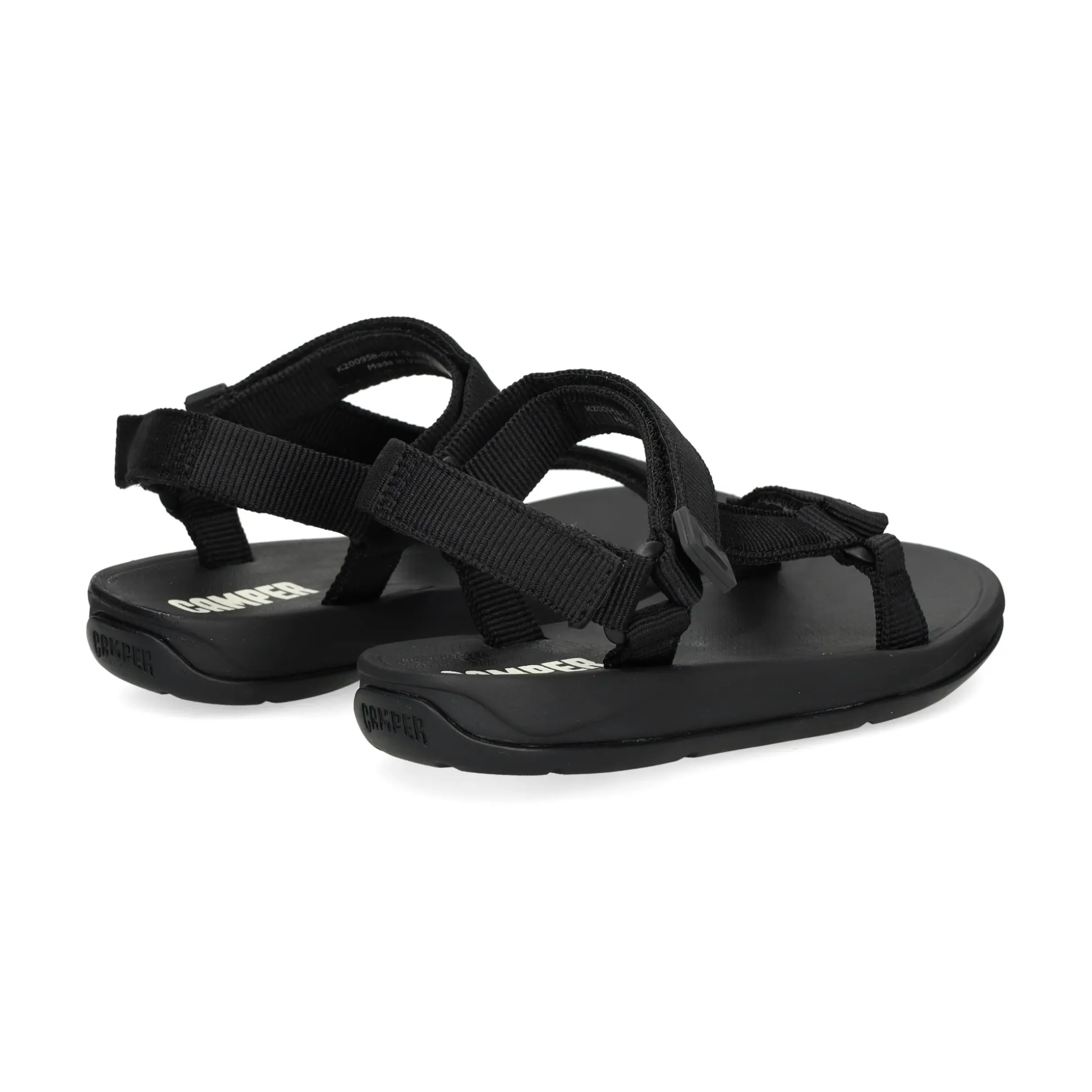 CAMPER Sandalias planas de Mujer K200958 001 NEGRO