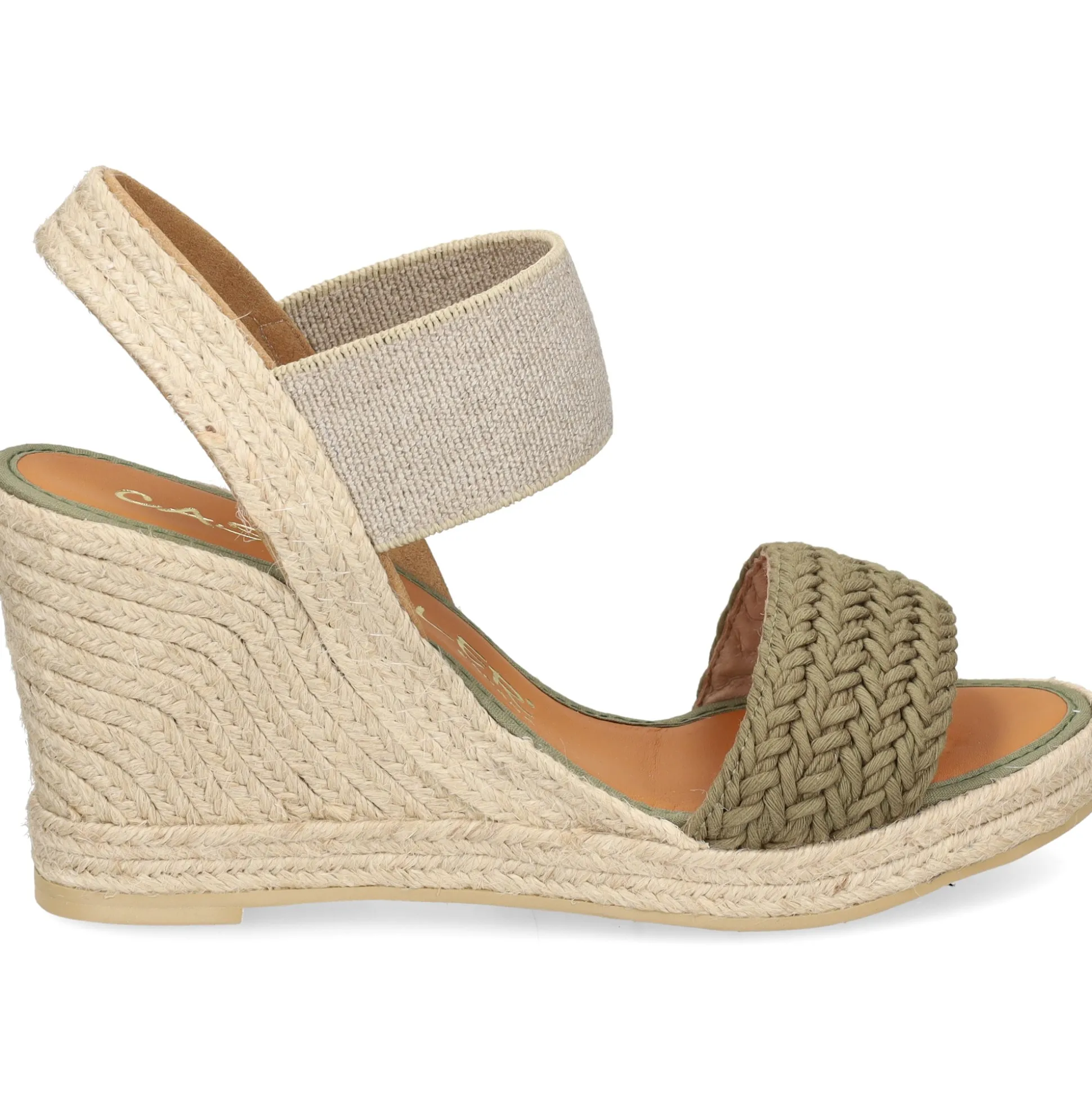 CASTELLER Sandalias cuña de Mujer 39-21-603 KAKI