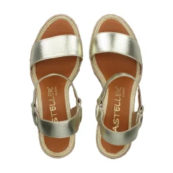 CASTELLER Sandalias cuña de Mujer 49-21-562 PLATINO