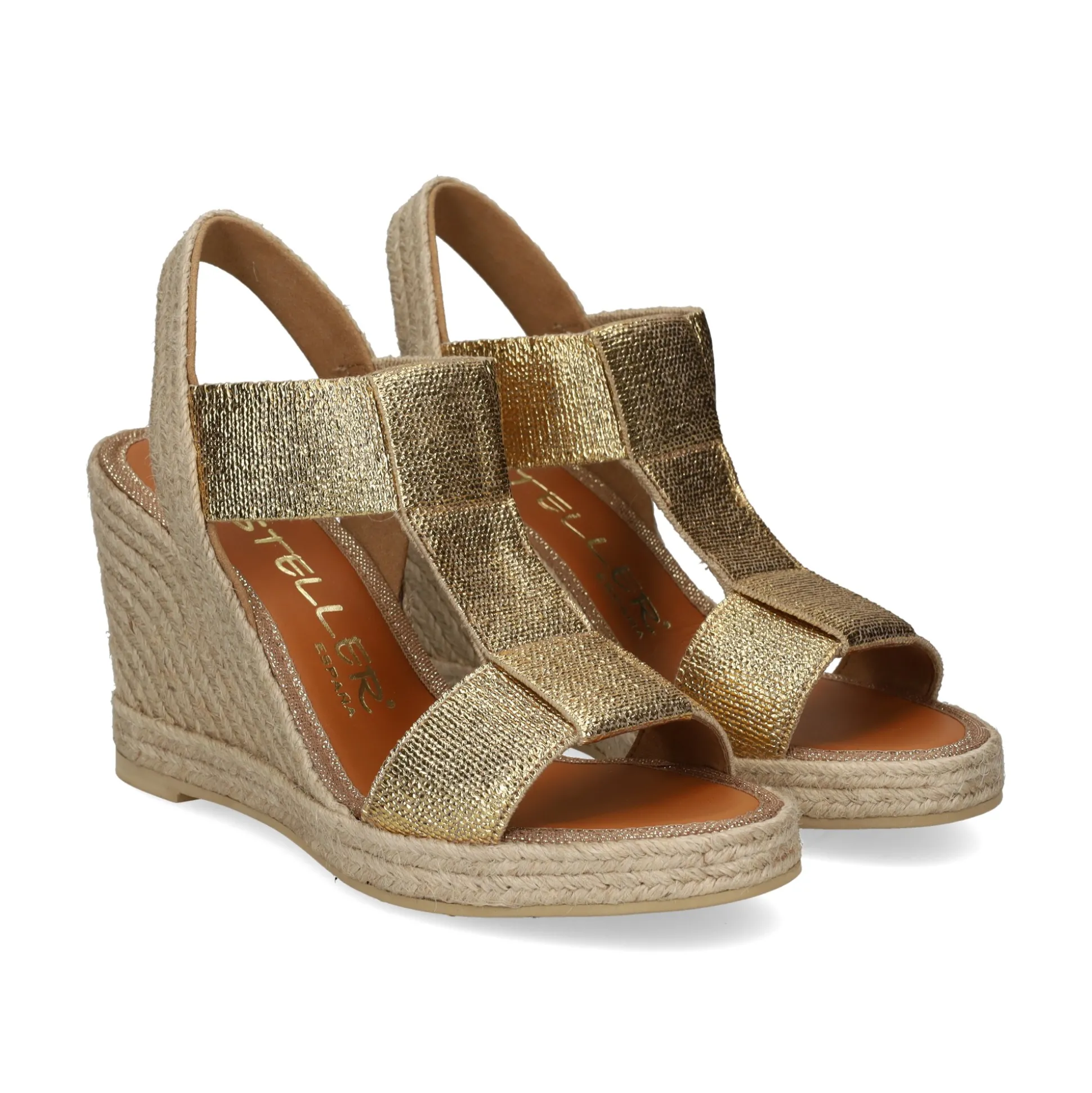 CASTELLER Sandalias cuña de Mujer 49-21-892 ORO