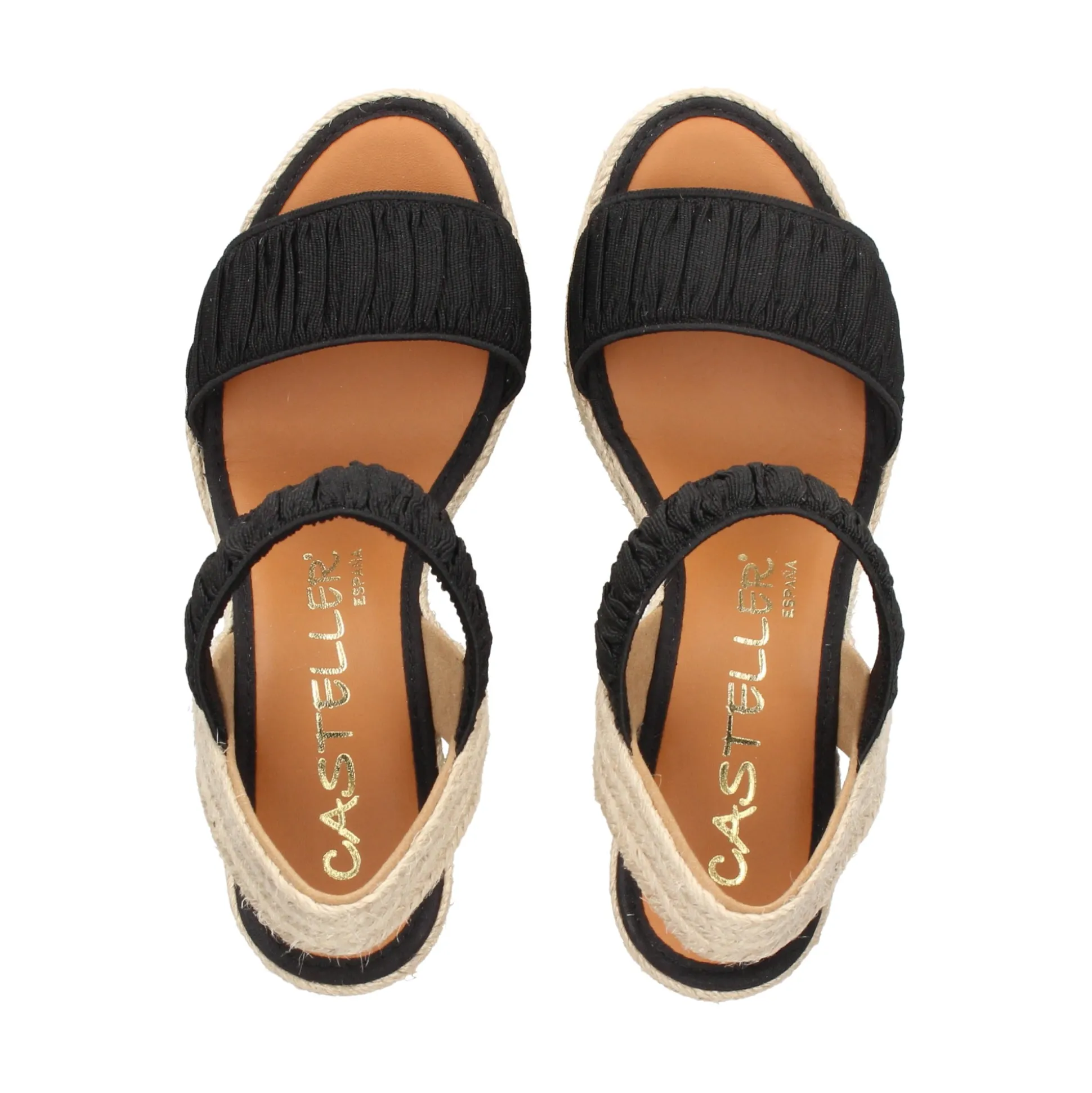 CASTELLER Sandalias cuña de Mujer 49-21-603 NEGRO