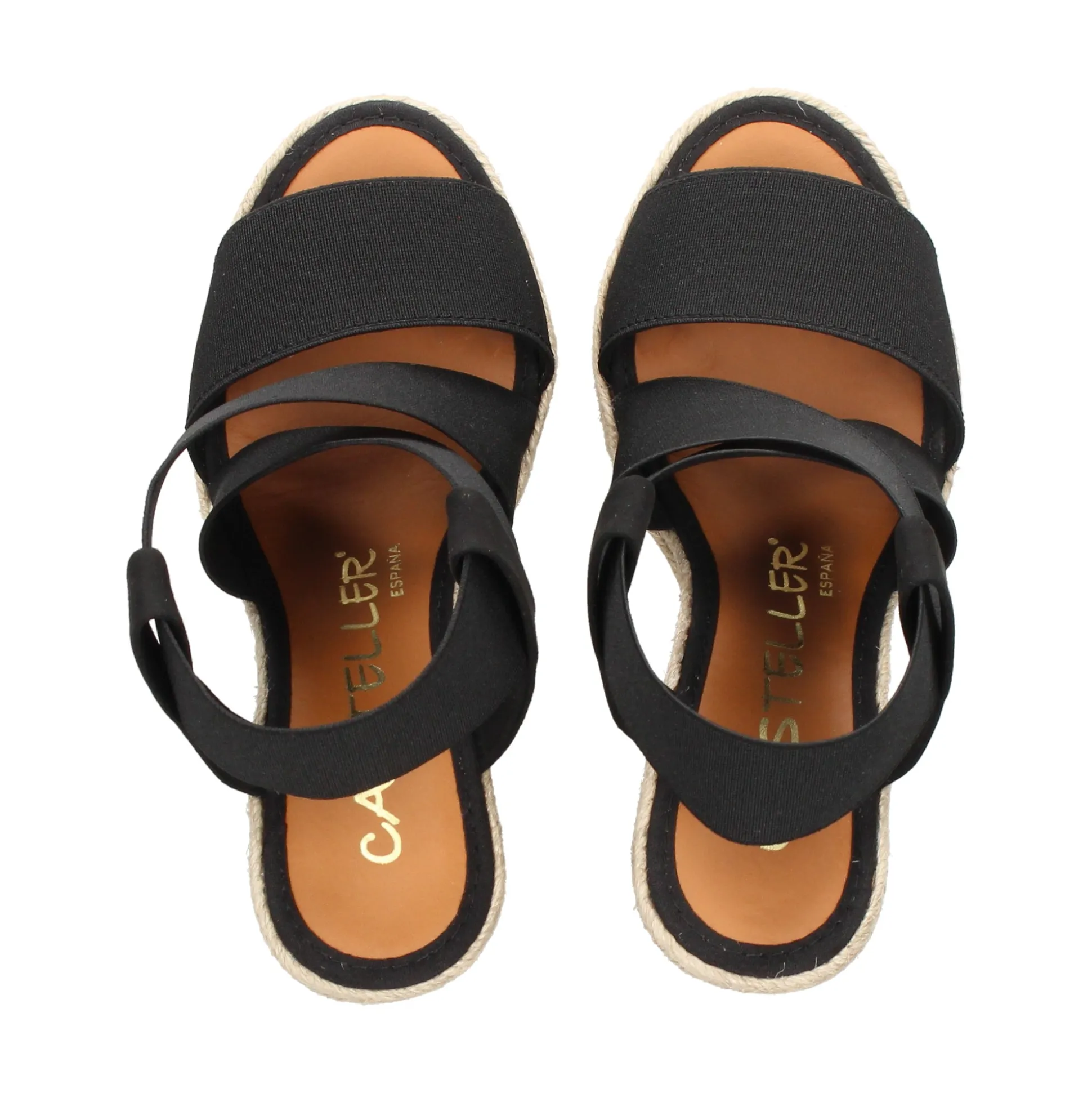 CASTELLER Sandalias cuña de Mujer 39-21-599 NEGRO
