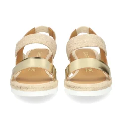 CASTELLER Sandalias cuña de Mujer 52-155-ANYELACA OSTRA+NATURAL