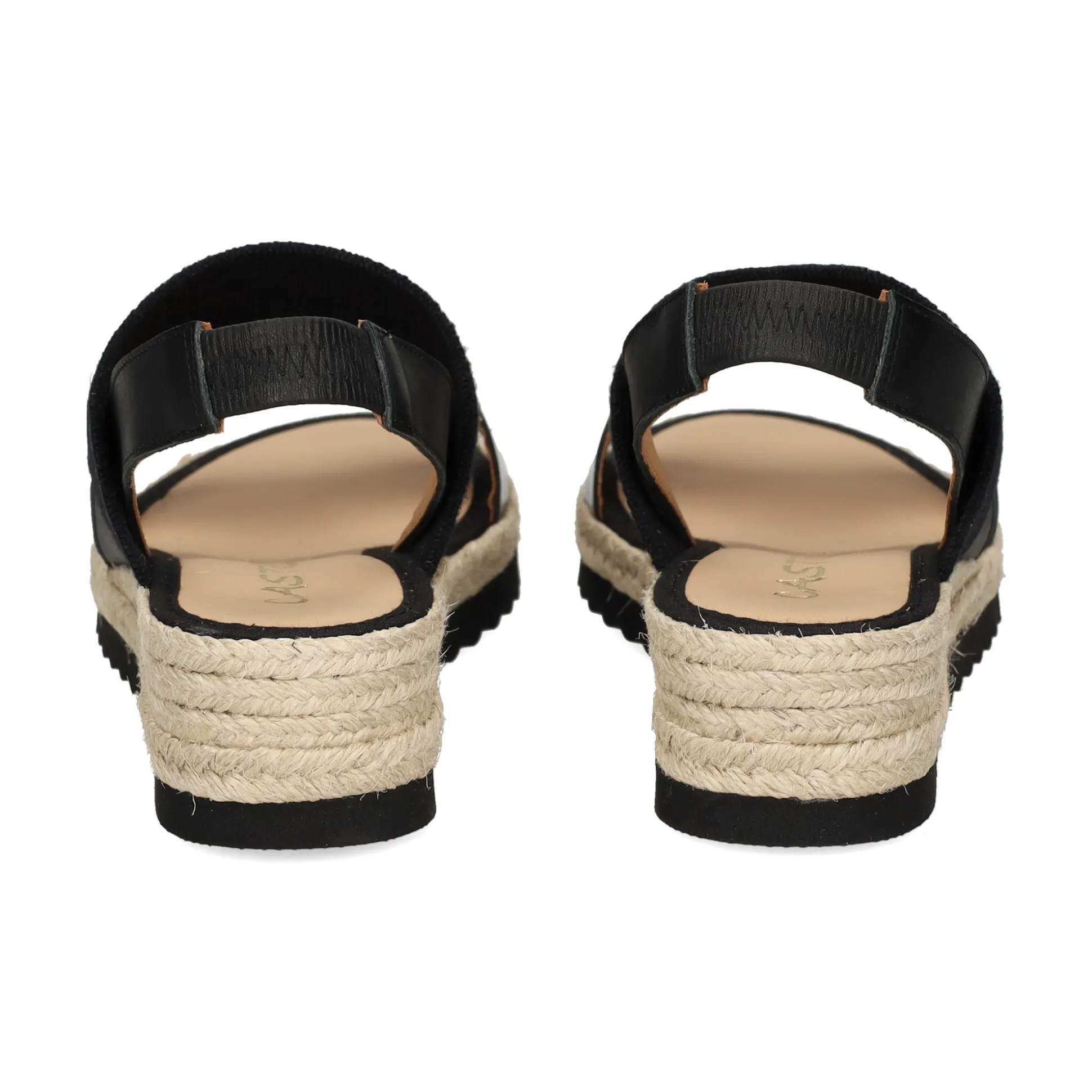 CASTELLER Sandalias cuña de Mujer 52-155-ANYELACA BRONCE+NEGRO