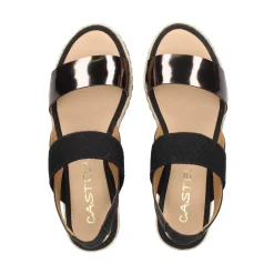 CASTELLER Sandalias cuña de Mujer 52-155-ANYELACA BRONCE+NEGRO