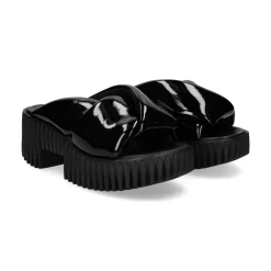 4CCCCEES Sandalias con plataforma de Mujer PLIA ANDA NEGRO