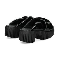 4CCCCEES Sandalias con plataforma de Mujer PLIA ANDA NEGRO