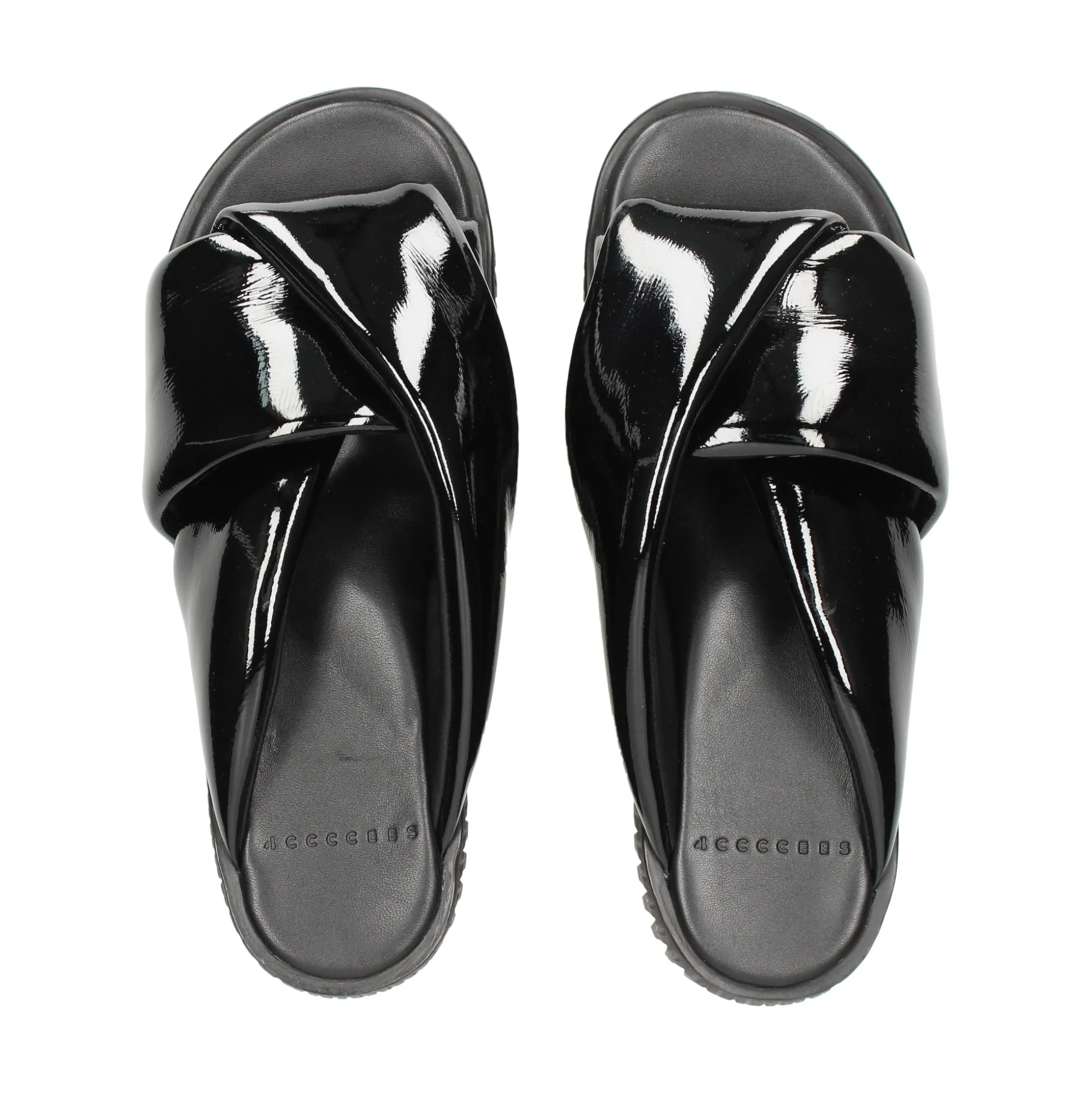 4CCCCEES Sandalias con plataforma de Mujer PLIA ANDA NEGRO