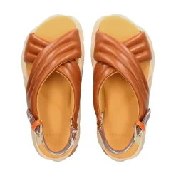 4CCCCEES Sandalias con plataforma de Mujer MELLOW MANA MARRON