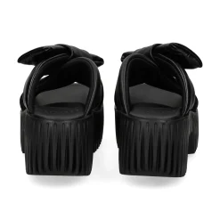 4CCCCEES Sandalias con plataforma de Mujer PLIA BOW NEGRO