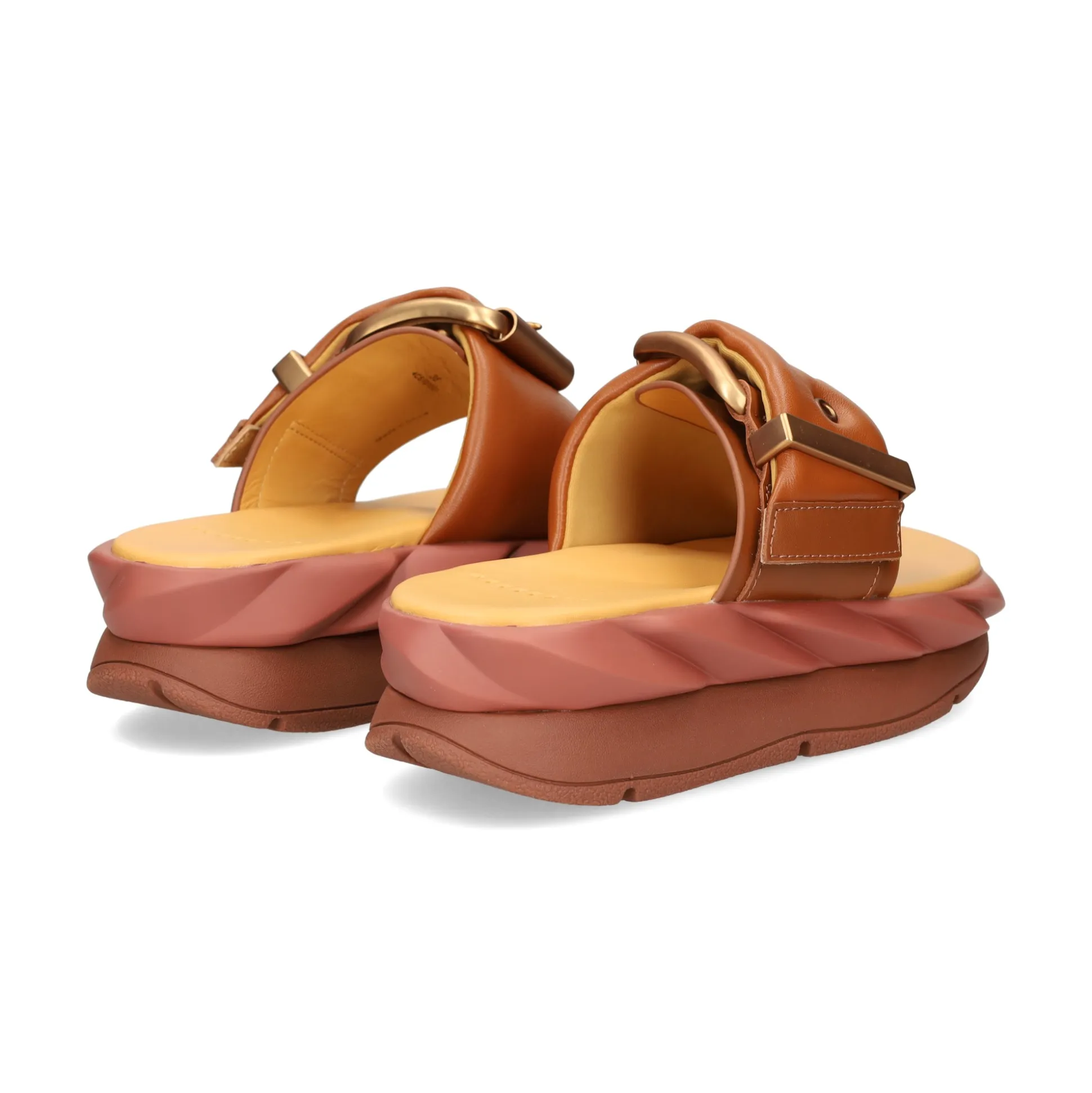 4CCCCEES Sandalias con plataforma de Mujer MELLOW GLOW oak
