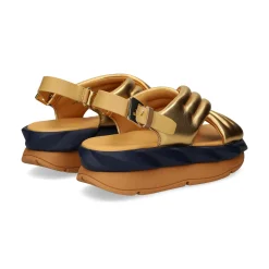 4CCCCEES Sandalias con plataforma de Mujer MELLOW MANA ORO