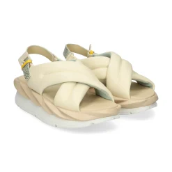 4CCCCEES Sandalias con plataforma de Mujer MELLOW MOA MARFIL