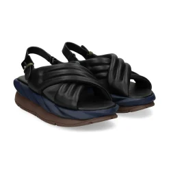 4CCCCEES Sandalias con plataforma de Mujer MELLOW MANA NEGRO