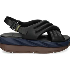 4CCCCEES Sandalias con plataforma de Mujer MELLOW MANA NEGRO