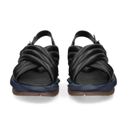 4CCCCEES Sandalias con plataforma de Mujer MELLOW MANA NEGRO