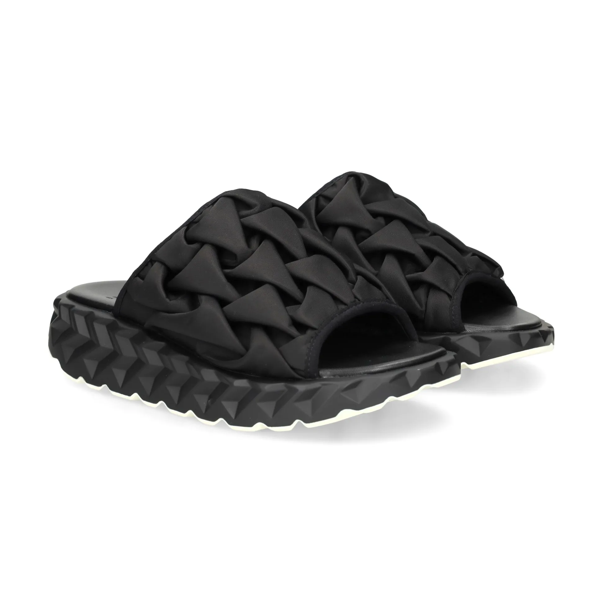 4CCCCEES Sandalias con plataforma de Mujer JABARA AMOR NEGRO