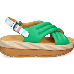4CCCCEES Sandalias con plataforma de Mujer MELLOW MANA VERDE