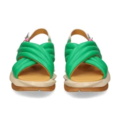 4CCCCEES Sandalias con plataforma de Mujer MELLOW MANA VERDE