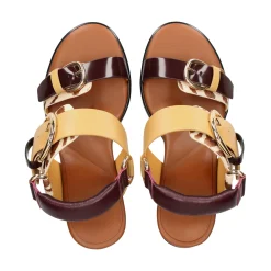 4CCCCEES Sandalias con tacón de Mujer OSHA LINE MID ZEBRA MIX