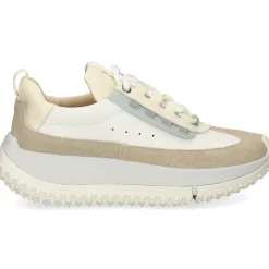 4CCCCEES Zapatillas de Mujer KAPOK PINTO BLANCO