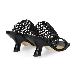 CHANTAL Sandalias con tacón de Mujer 2619 NEGRO