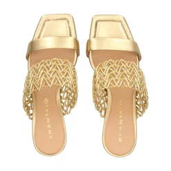 CHANTAL Sandalias con tacón de Mujer 2619 ORO