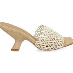 CHANTAL Sandalias con tacón de Mujer 2309 MILK