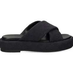 COACH Sandalias con plataforma de Mujer CAS84 NEGRO