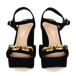 COACH Sandalias con plataforma de Mujer CK007 NEGRO