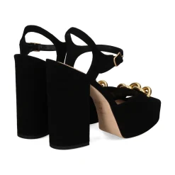 COACH Sandalias con plataforma de Mujer CK007 NEGRO