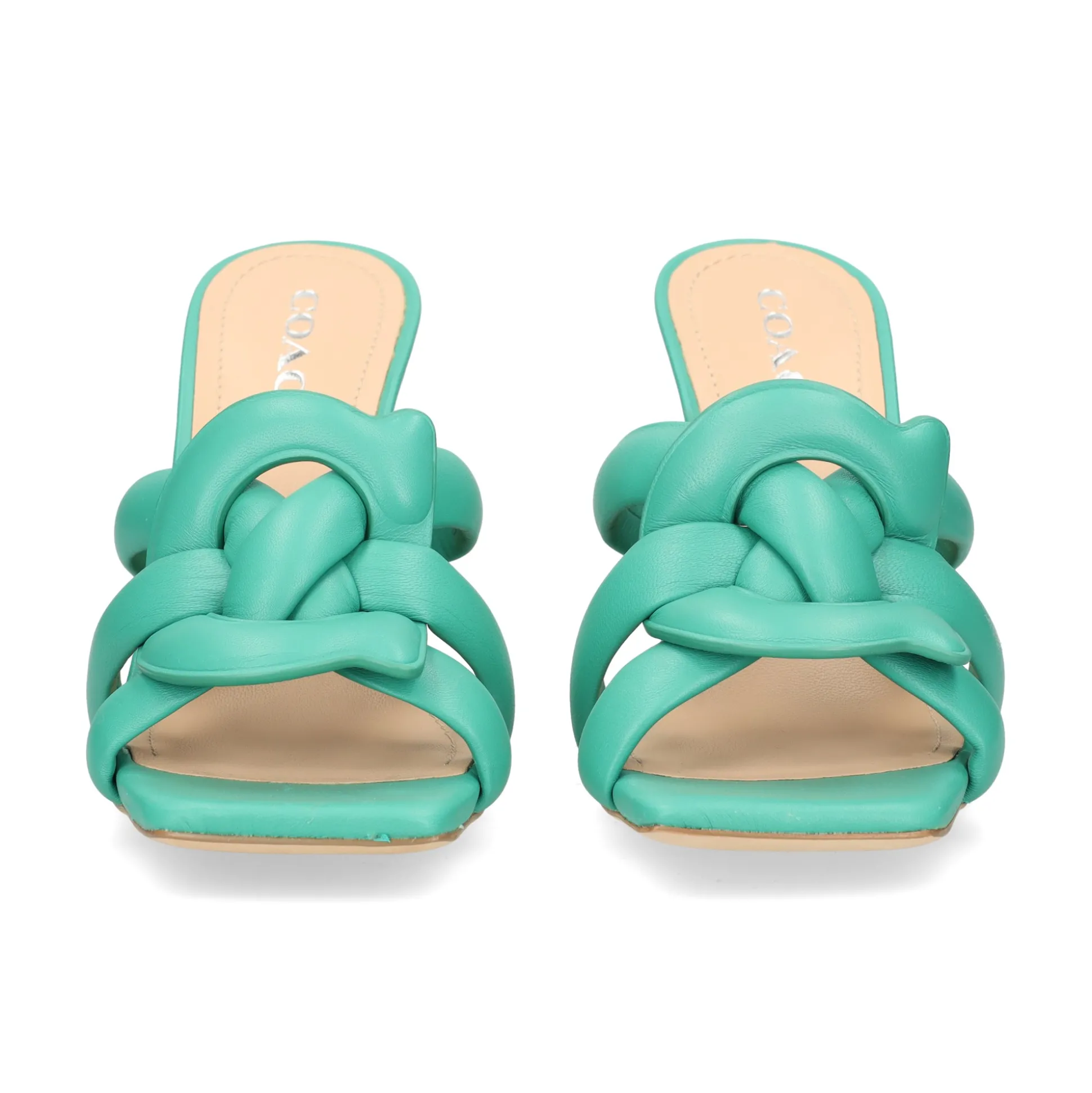 COACH Sandalias con tacón de Mujer C8985 bright green