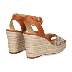 COACH Sandalias cuña de Mujer CAS80 cocoa/burnished