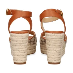 COACH Sandalias cuña de Mujer CAS80 cocoa/burnished