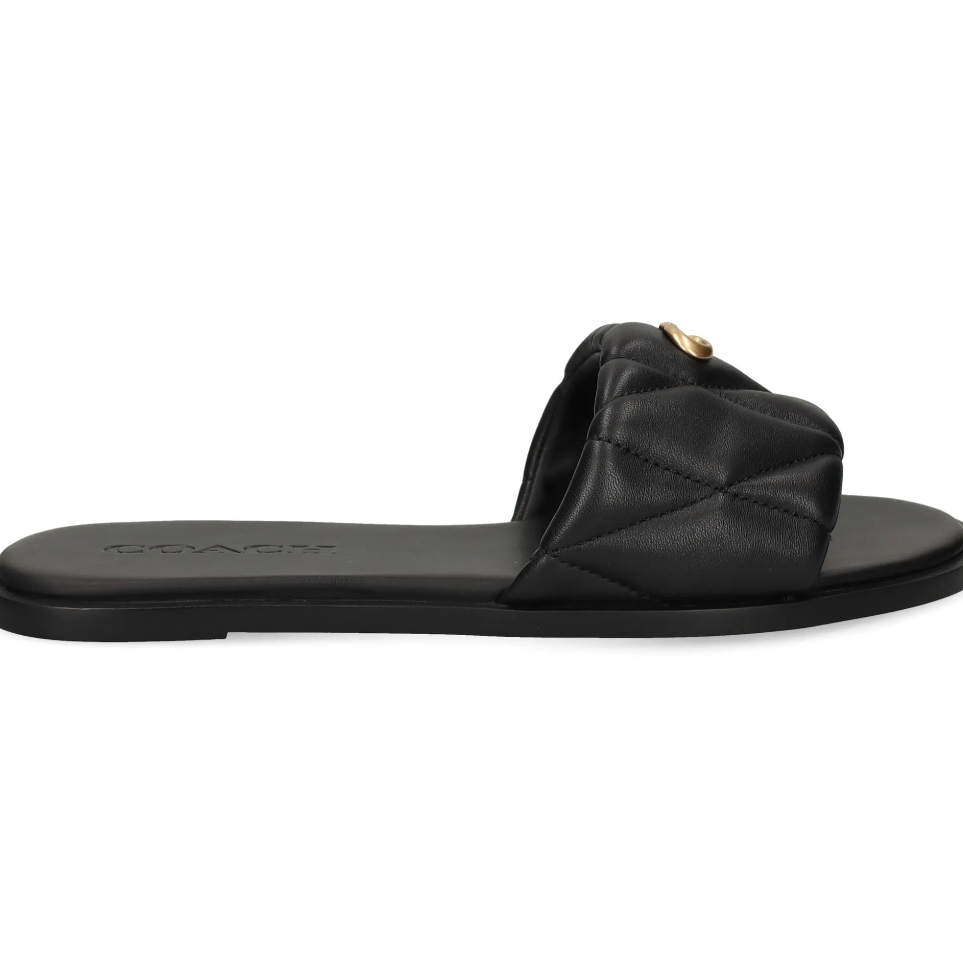 COACH Sandalias planas de Mujer CCM04 NEGRO