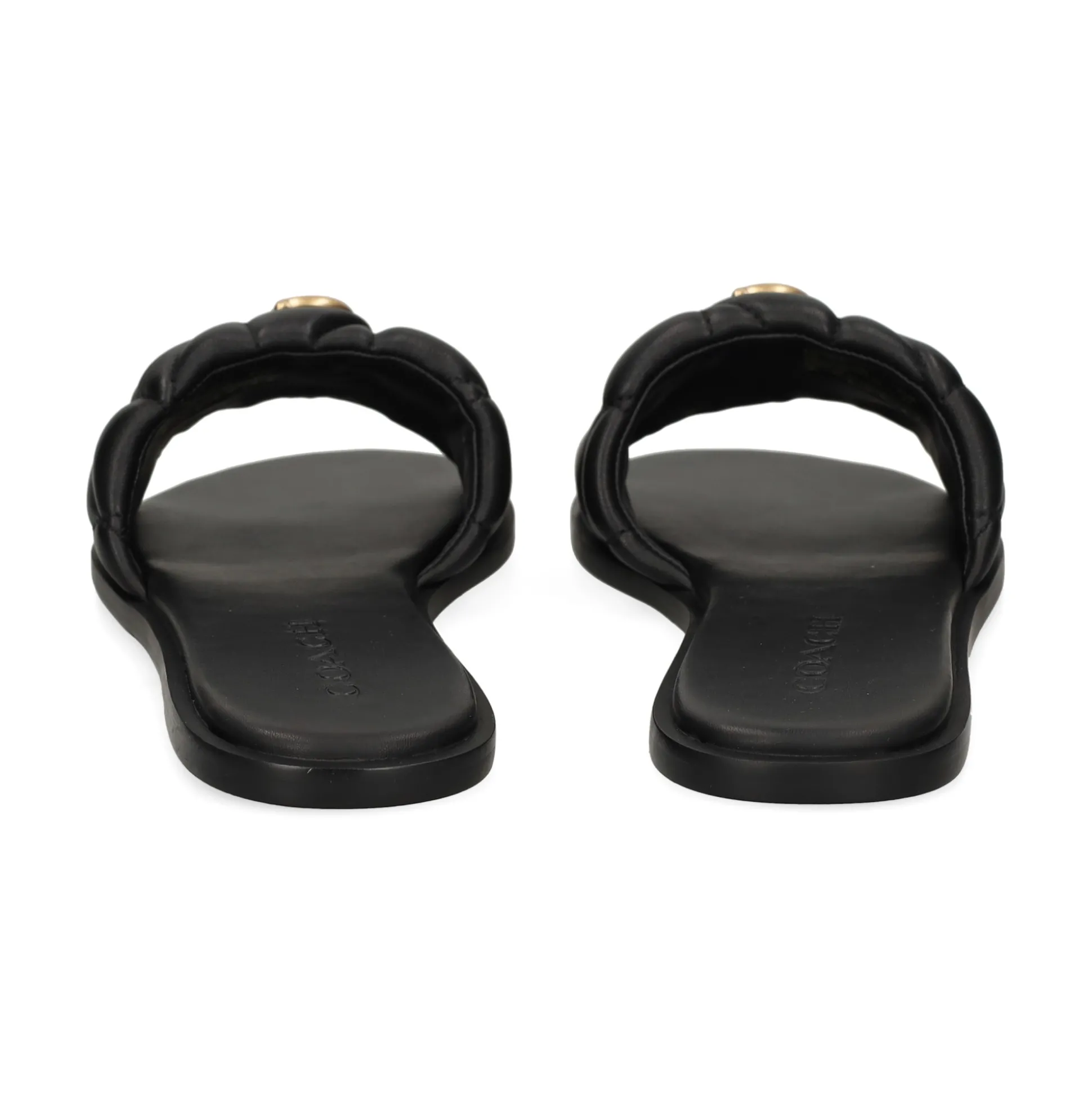 COACH Sandalias planas de Mujer CCM04 NEGRO