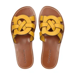 COACH Sandalias planas de Mujer CI222 yellow gold