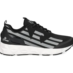 EA7 Zapatillas de Hombre X8X033 N629 BLACK+SILV