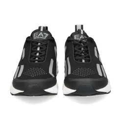 EA7 Zapatillas de Hombre X8X033 N629 BLACK+SILV